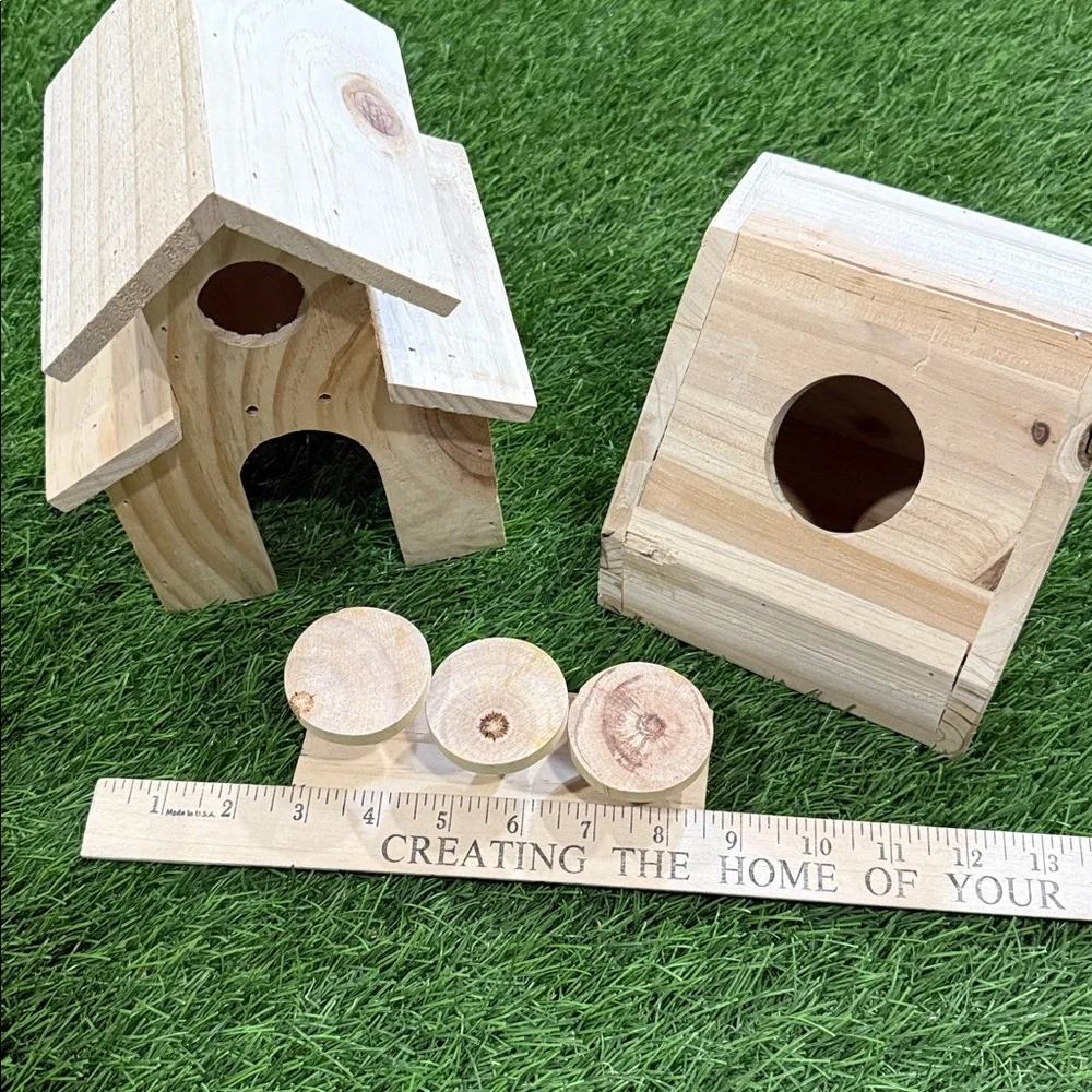 Wooden Small Animal/Hamster Lot of Accessories
